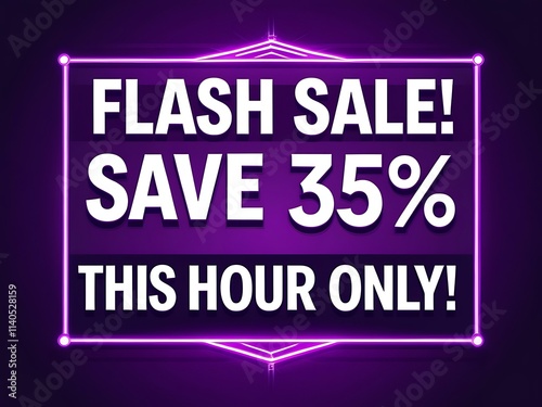 Flash Sale Save Thirty Five Percent This Hour Only