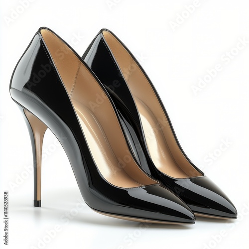 Elegant black high heel shoes perfect for formal occasions and evening events