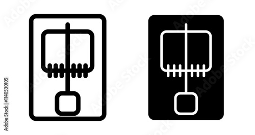 Mouse trap Icons pack in outlined and flat versions