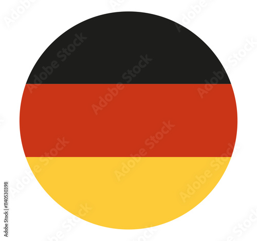Deutsche Nationalflagge als Kreis, Vektorgrafik Free Download Deutsche Nationalflagge als Kreis, Vektorgrafik - GFXLoad
