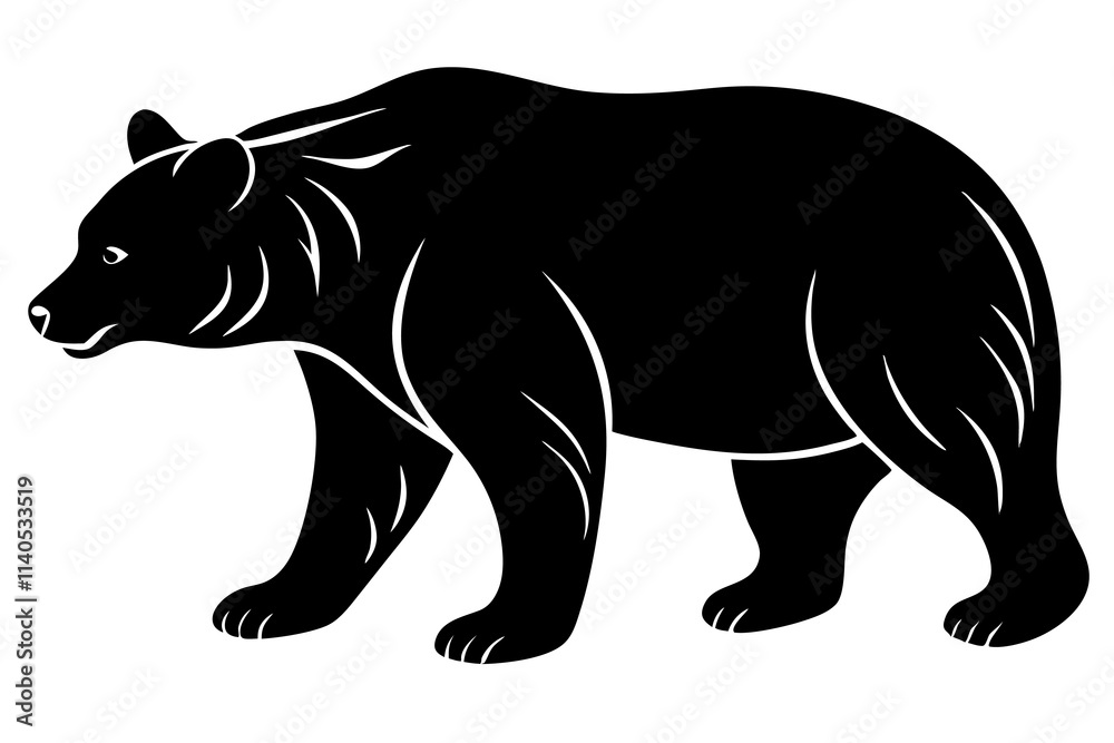 Black Bear Silhouette vector illustration Black Bear Silhouette vector illustration