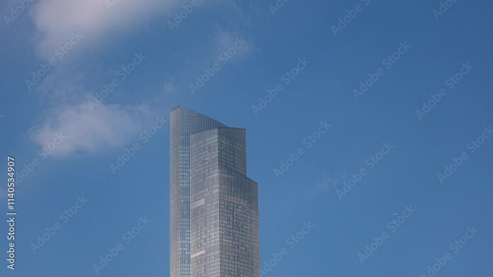 Sky scrapper with blue sky in Guangzhou China. Sky scrapper with blue sky in Guangzhou China.