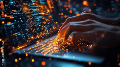 Dynamic interaction with a keyboard in a digital environment during nighttime