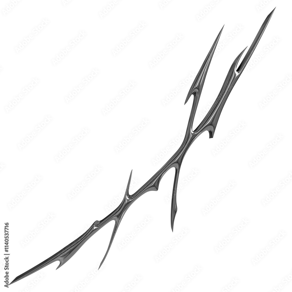Chrome Tribal Black and White Reflection Chrome Tribal Black and White Reflection