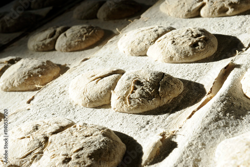 ur parl or rye bread in pairs from south tyrol in northern italy in Valvenosta. photo