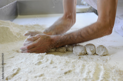 ur parl or rye bread in pairs from south tyrol in northern italy in Valvenosta. photo