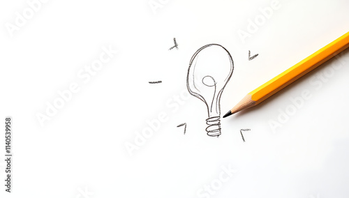 Generating creative ideas with a simple pencil and paper is possible anywhere even on a plain white background always._00004_
