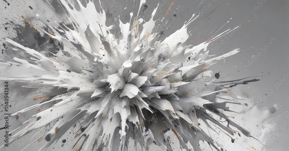 Abstract splatter background with soft gray and white colors, dreamy, texture Abstract splatter background with soft gray and white colors, dreamy, texture