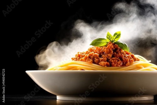 Enjoy heartwarming pasta bolognese for a romantic Valentine's Day dinner celebration. Generative AI