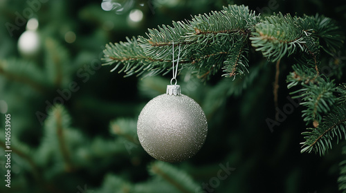 Silver Christmas Ornament: ...