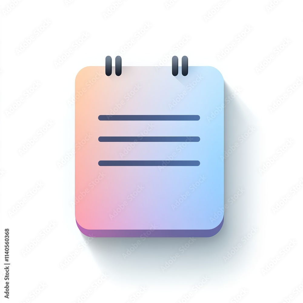Colorful calendar with a blue and pink background Colorful calendar with a blue and pink background