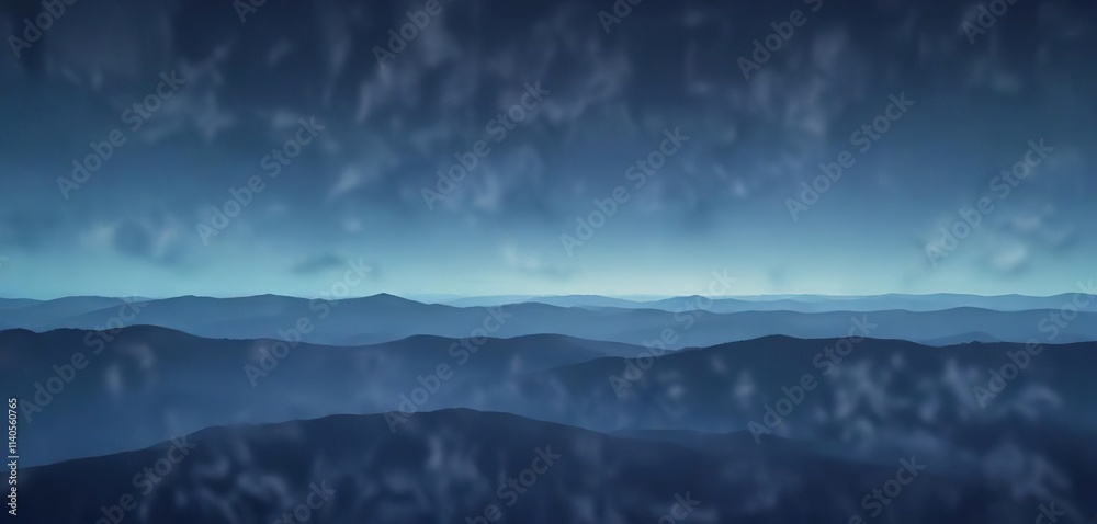 Obraz premium Gradient blue background transitioning from deep navy at the top to soft sky blue at the bottom, soothing atmosphere, gradual change , blue gradient