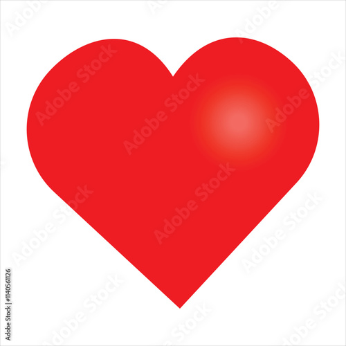 Free Download red heart isolated on white - GFXLoad