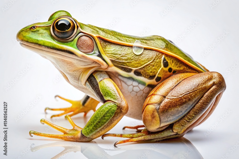 Obraz premium Minimalist Frog Dissection Diagram: Anatomy Chart, Biology Study Guide, Educational Illustration