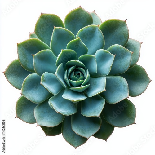 Succulent plant showcasing intricate layered leaves in soft green tones