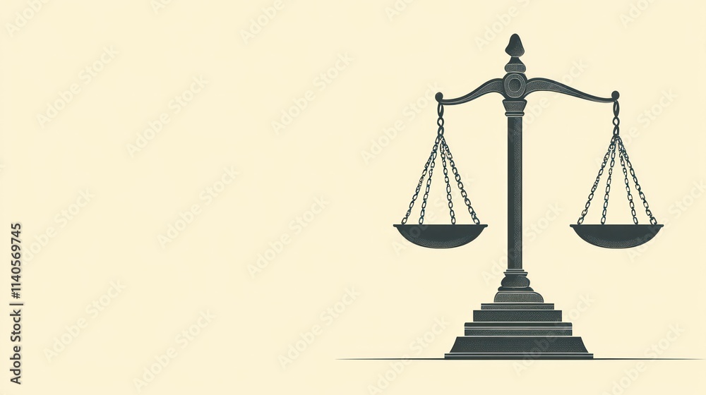 Scales of Justice illustration.