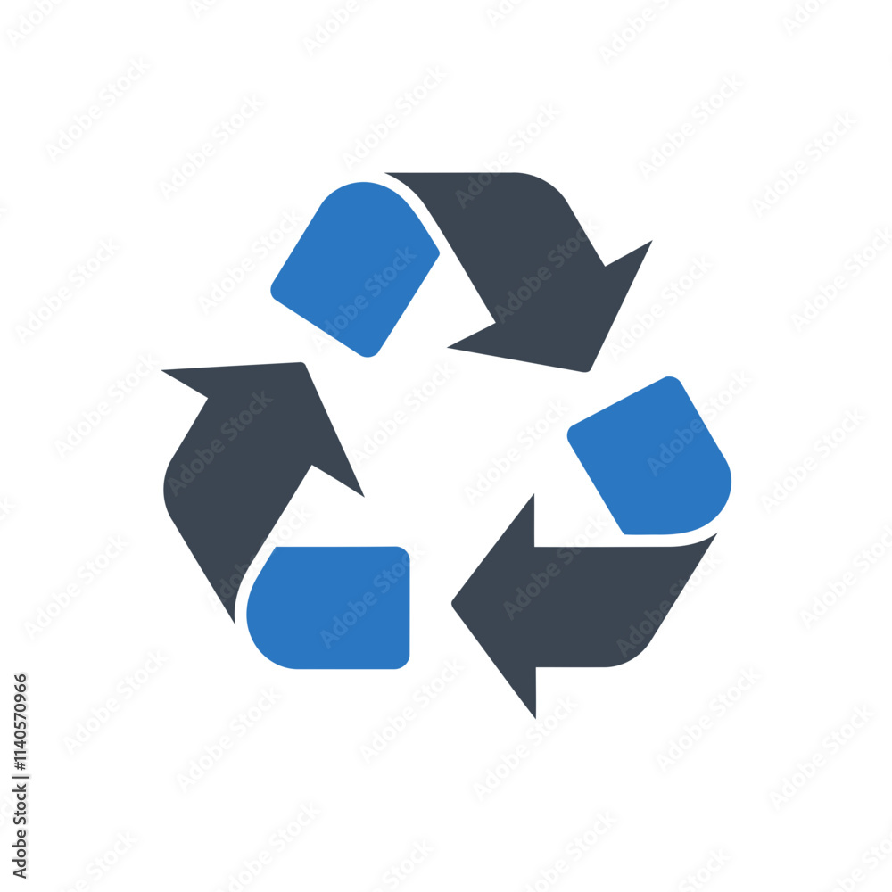 Recycling Sustainability Symbol Icon Recycling Sustainability Symbol Icon