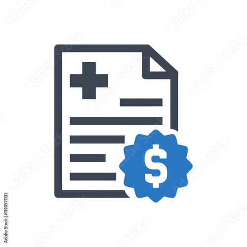 Healthcare Billing Document Icon