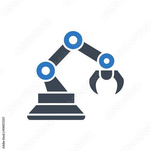 Robotic Claw Automation Icon