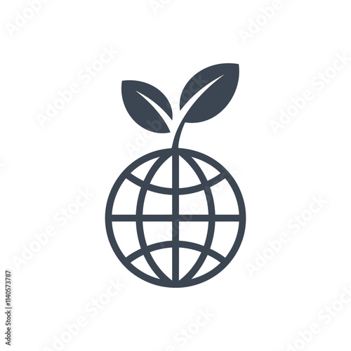 Global Plant Growth Icon