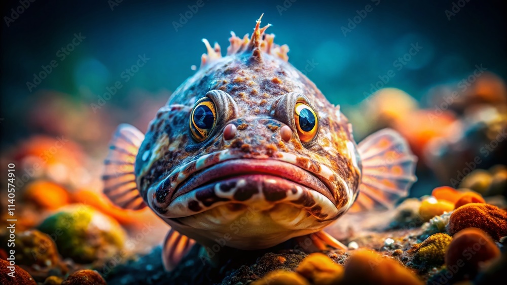 Monkfish Tilt-Shift Photography: Miniature Ocean Life, Surreal Underwater World, Shallow Depth of Field, Toy Camera Effect