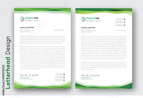Professional creative letterhead template design for your business