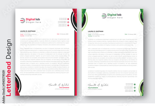 Professional creative letterhead template design for your business