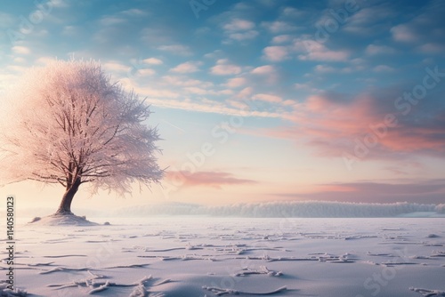 tree in the snow
