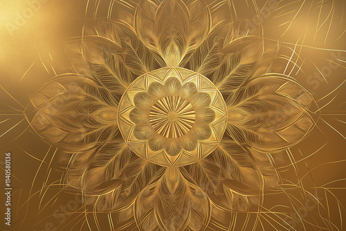 Golden Mandala Pattern