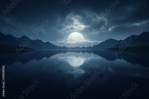 lake and mountains