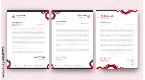 Professional creative letterhead template design for your business