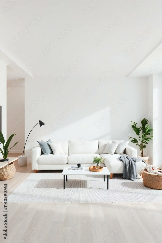 Fototapeta premium modern living room with sofa