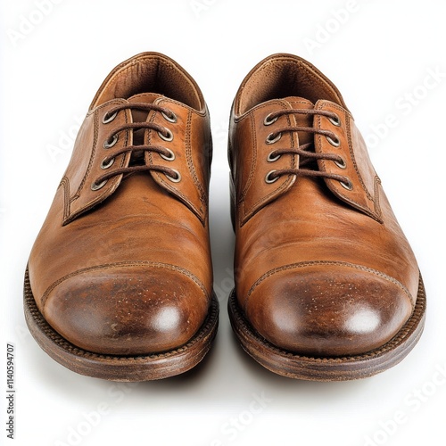 Stylish brown leather dress shoes for formal occasions and daily wear