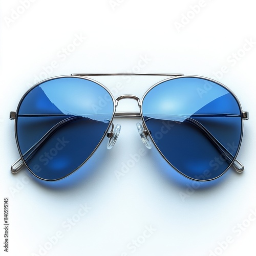 Colorful gradient sunglasses resting on a flat surface with a stylish design