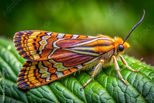 Oblique Banded Leafroller Moth - Closeup, Insect Pest, Agricultural Pest, Leafroller Identification photo