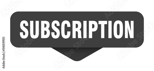 SUBSCRIPTION button, banner