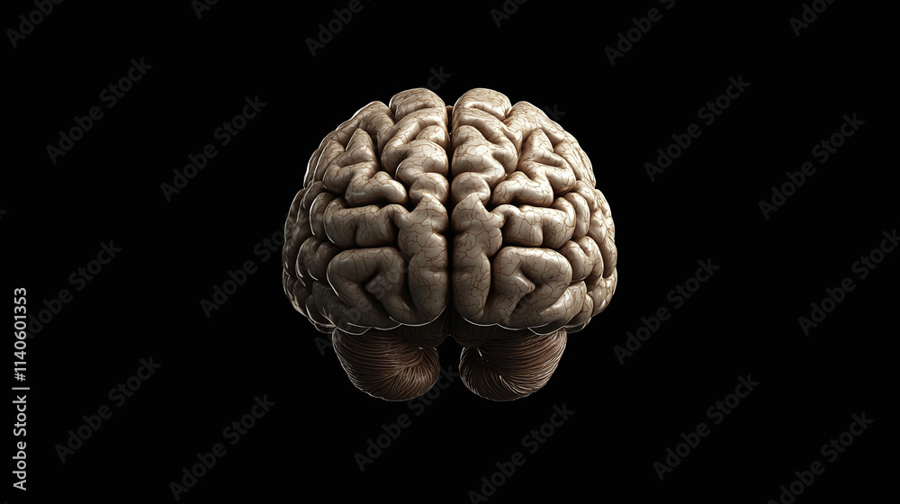 Illustration of isolated brain icon with idea of human mind intelligence, creativity, genius and creative design head merging technology with medical graphic science ofrology anatomy.