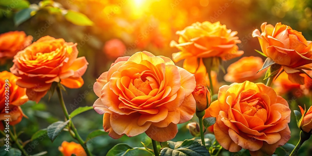 Orange Roses Garden Photography: Vibrant Blooms, Summer Flowers, Closeup Shot, Floral Still Life, Nature Photography Orange Roses Garden Photography: Vibrant Blooms, Summer Flowers, Closeup Shot, Floral Still Life, Nature Photography