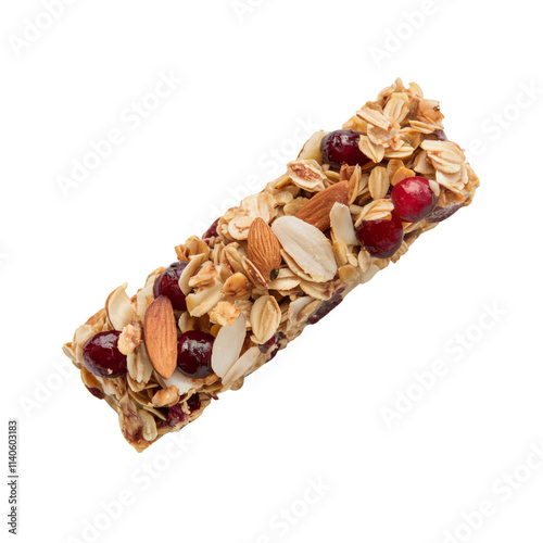 Cranberry Almond Oatmeal Granola Bar: A delicious and nutritious granola bar packed with cranberries, almonds, and rolled oats. Perfect for a healthy snack or breakfast on the go. photo