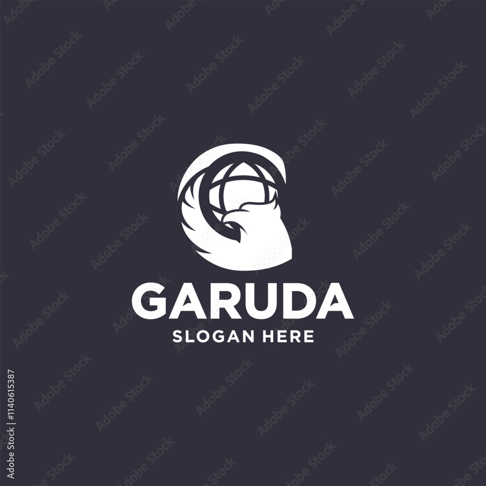 Eagle logo, abstract garuda bird logo, bird mascot concept. Eagle logo, abstract garuda bird logo, bird mascot concept.