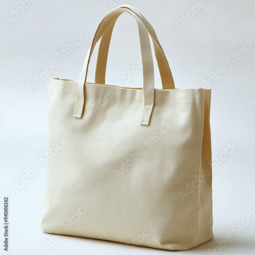 Stylish cotton tote bag designed for everyday use in light neutral tone