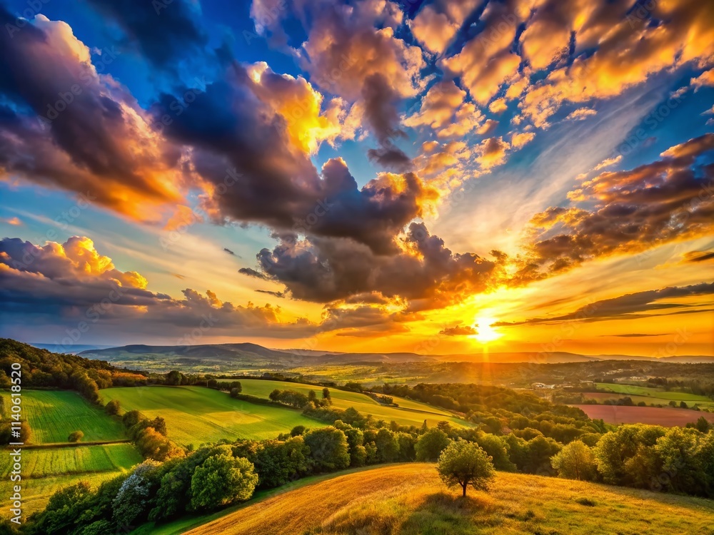 Panoramic Sunset Photography: Golden Hour Landscapes, End of Day Skies, Dramatic Cloud Formations, Peaceful Evening Scenes, Nature Photography Panoramic Sunset Photography: Golden Hour Landscapes, End of Day Skies, Dramatic Cloud Formations, Peaceful Evening Scenes, Nature Photography