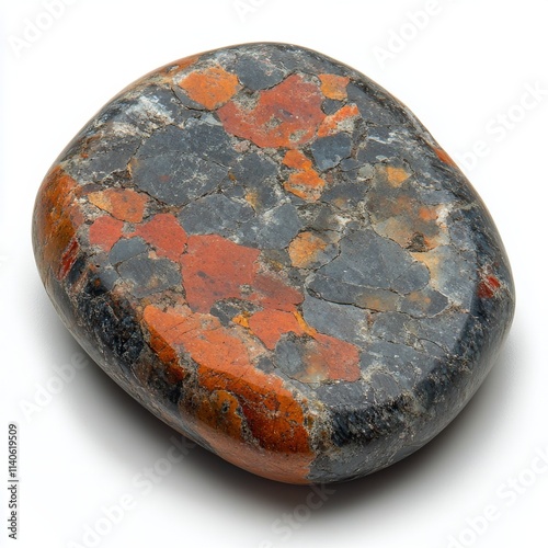 Colorful agate stone displaying unique patterns and hues from natures artistry