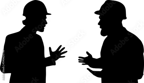 argument silhouette vector
