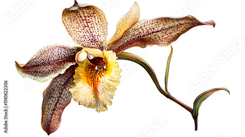 Orchid on Transparent Background, Isolated