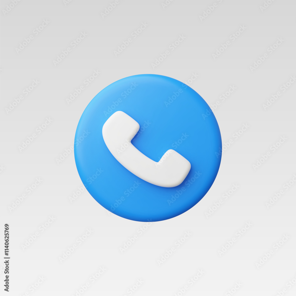 3d Realistic Call Icon vector illustration 3d Realistic Call Icon vector illustration