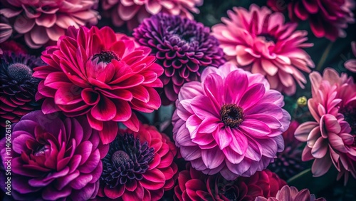 Pink and Black Flower Photography: Dramatic Floral Still Life Images