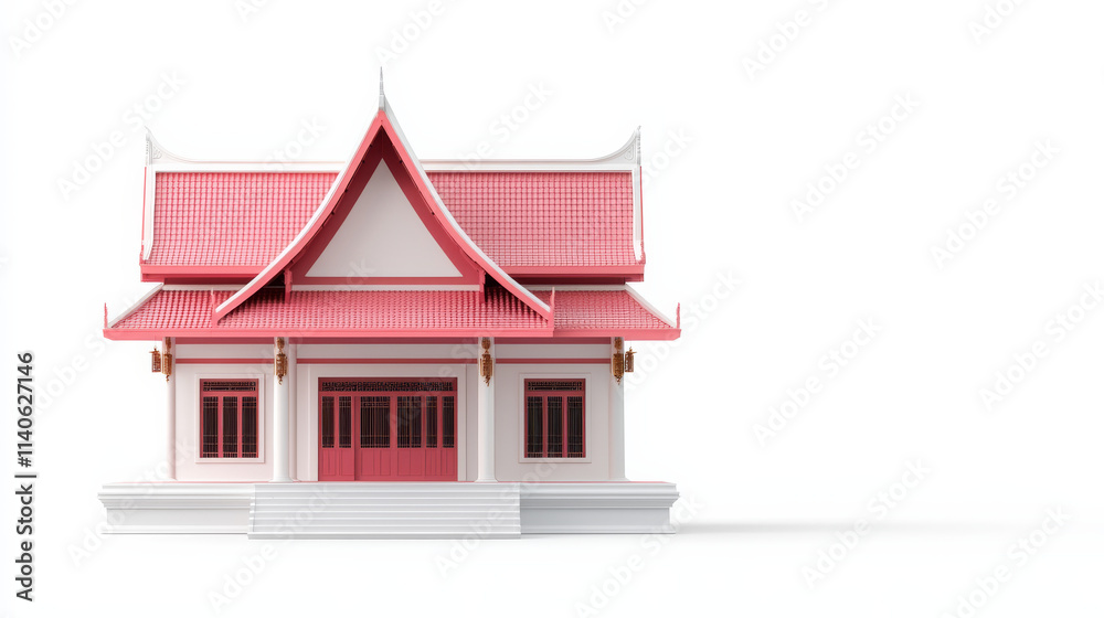 Obraz premium Traditional Thai pavilion with intricate design and vibrant colors