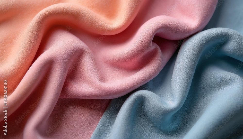 Obraz premium Soft fabric background with flowing textures and pastel colors