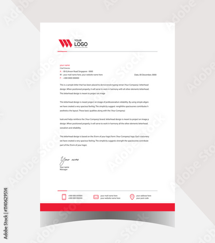 Modern company letterhead